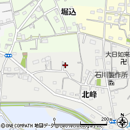 埼玉県坂戸市北峰121周辺の地図