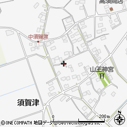 茨城県稲敷市須賀津周辺の地図