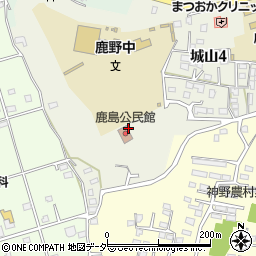 茨城県鹿嶋市城山4丁目周辺の地図