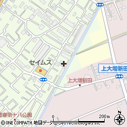 埼玉県春日部市増富411周辺の地図