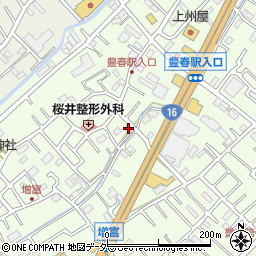 埼玉県春日部市増富121-1周辺の地図