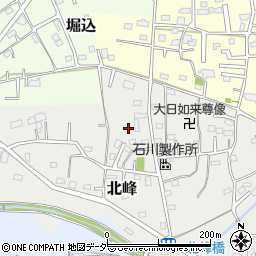 埼玉県坂戸市北峰周辺の地図