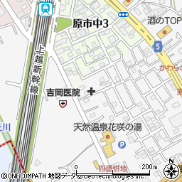 埼玉県上尾市原市554-3周辺の地図