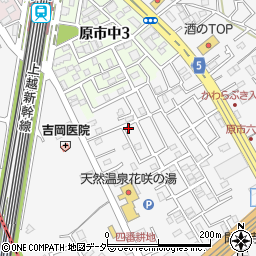 埼玉県上尾市原市552-5周辺の地図