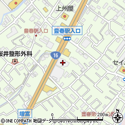 埼玉県春日部市増富342周辺の地図
