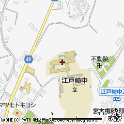 稲敷市立江戸崎中学校周辺の地図