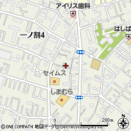 埼玉県春日部市一ノ割4丁目6-11周辺の地図