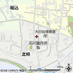 埼玉県坂戸市北峰128周辺の地図