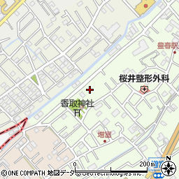 埼玉県春日部市増富55周辺の地図