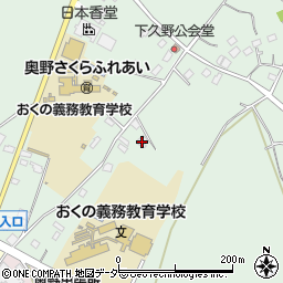 茨城県牛久市久野町665周辺の地図