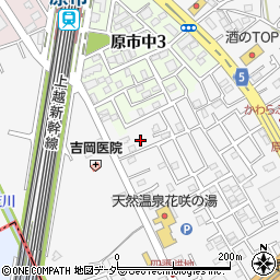 埼玉県上尾市原市549周辺の地図