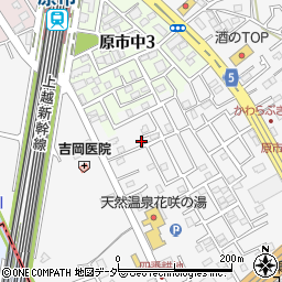 埼玉県上尾市原市553-3周辺の地図