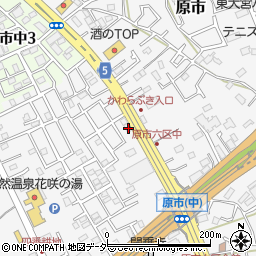 埼玉県上尾市原市625周辺の地図