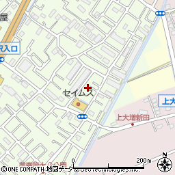 埼玉県春日部市増富455周辺の地図