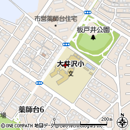 茨城県守谷市薬師台周辺の地図