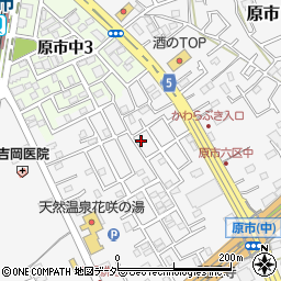 埼玉県上尾市原市633-7周辺の地図