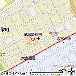 武蔵野病院周辺の地図