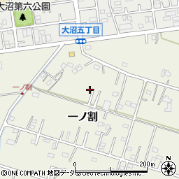埼玉県春日部市一ノ割1340-13周辺の地図