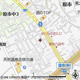 埼玉県上尾市原市635周辺の地図