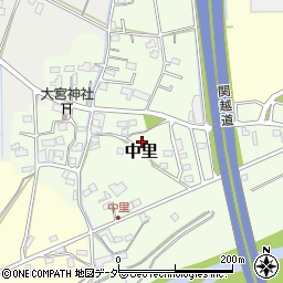 埼玉県坂戸市中里周辺の地図