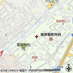埼玉県春日部市増富53周辺の地図