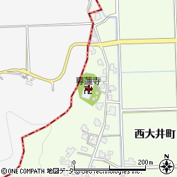 福井県鯖江市西大井町33-1周辺の地図