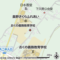 茨城県牛久市久野町721周辺の地図