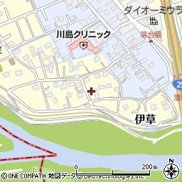 埼玉県比企郡川島町下伊草194周辺の地図