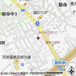 埼玉県上尾市原市635-3周辺の地図