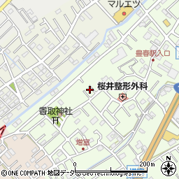 埼玉県春日部市増富51-6周辺の地図