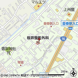 埼玉県春日部市増富96周辺の地図