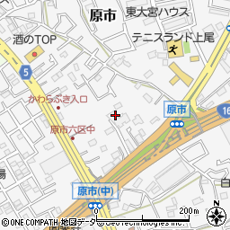 〒362-0021 埼玉県上尾市原市の地図