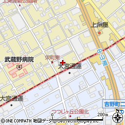 ベストスイミングスクール上尾周辺の地図