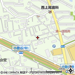 埼玉県上尾市小敷谷629-2周辺の地図