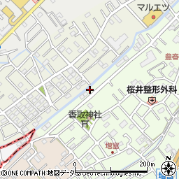 埼玉県春日部市増富6-2周辺の地図