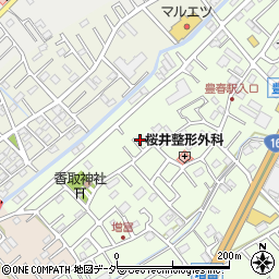 埼玉県春日部市増富51-9周辺の地図