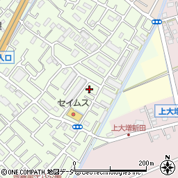 埼玉県春日部市増富454周辺の地図