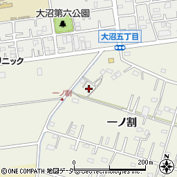 埼玉県春日部市一ノ割1232周辺の地図