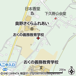 茨城県牛久市久野町722周辺の地図