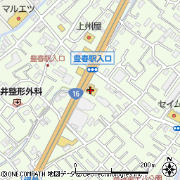 とんでん春日部増冨店周辺の地図
