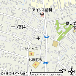 埼玉県春日部市一ノ割4丁目6周辺の地図