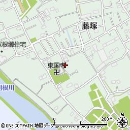 埼玉県春日部市藤塚453周辺の地図