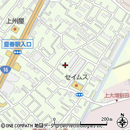 埼玉県春日部市増富458周辺の地図