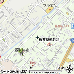 埼玉県春日部市増富51-12周辺の地図