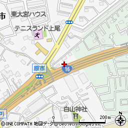 埼玉県上尾市原市3917-7周辺の地図