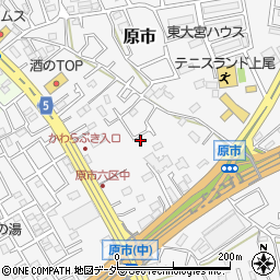 埼玉県上尾市原市3762周辺の地図