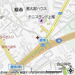 埼玉県上尾市原市3817-1周辺の地図