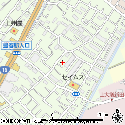 埼玉県春日部市増富457-1周辺の地図