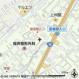 埼玉県春日部市増富104周辺の地図