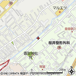 埼玉県春日部市増富8周辺の地図